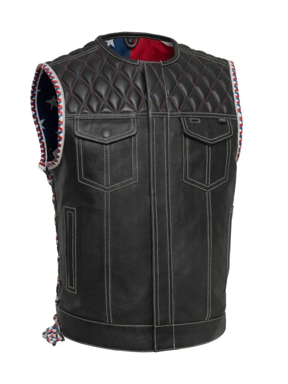 Empire Edge Men's Motorcycle Leather Vest